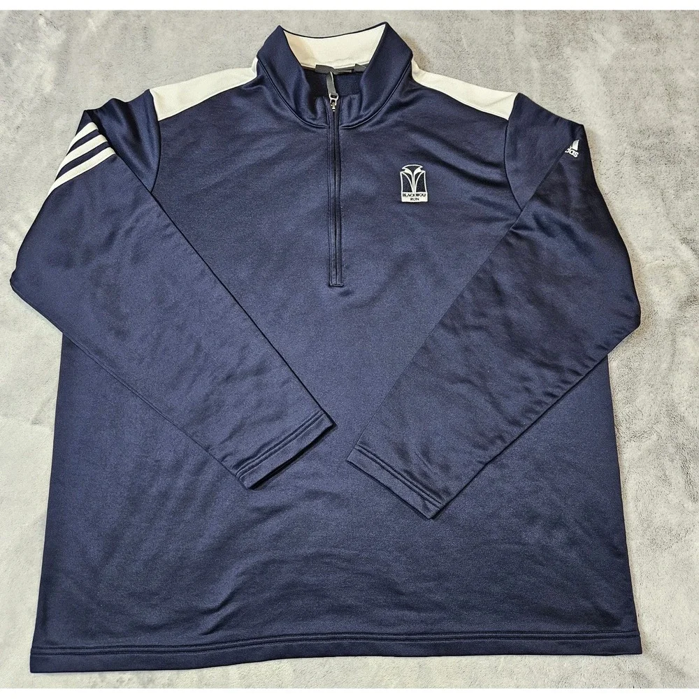 Adidas BlackWolf Run Golf Course Men's Quarter Zip Pullover Size XL